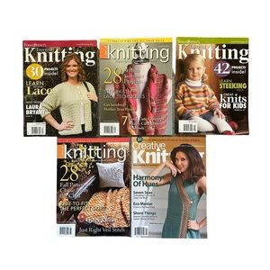 5 Knitting Magazines (Fons & Porter Love of Knitting and Creative Knitting)